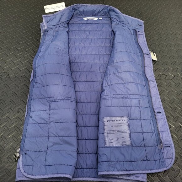 Peter Millar  Garment-Dyed  Stardust Blue Vest Men's Sz XL MSRP $230 - Picture 5 of 9